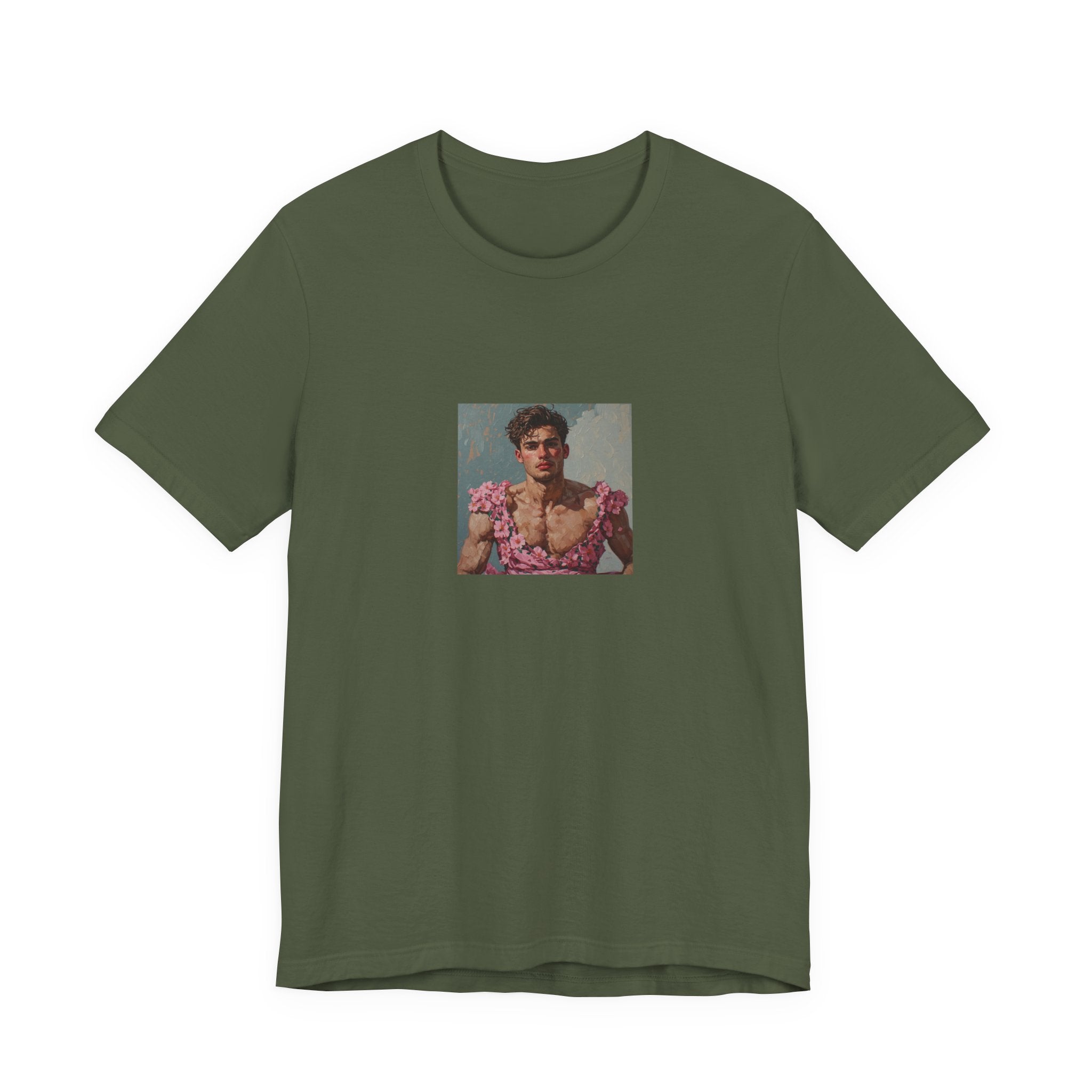 Man In Pink Dress T-shirt