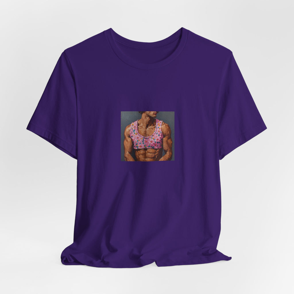 Man w/ Pink Crop Top T-shirt