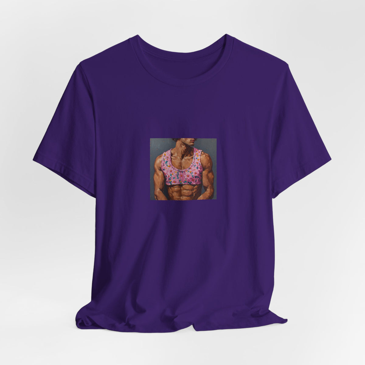 Man w/ Pink Crop Top T-shirt