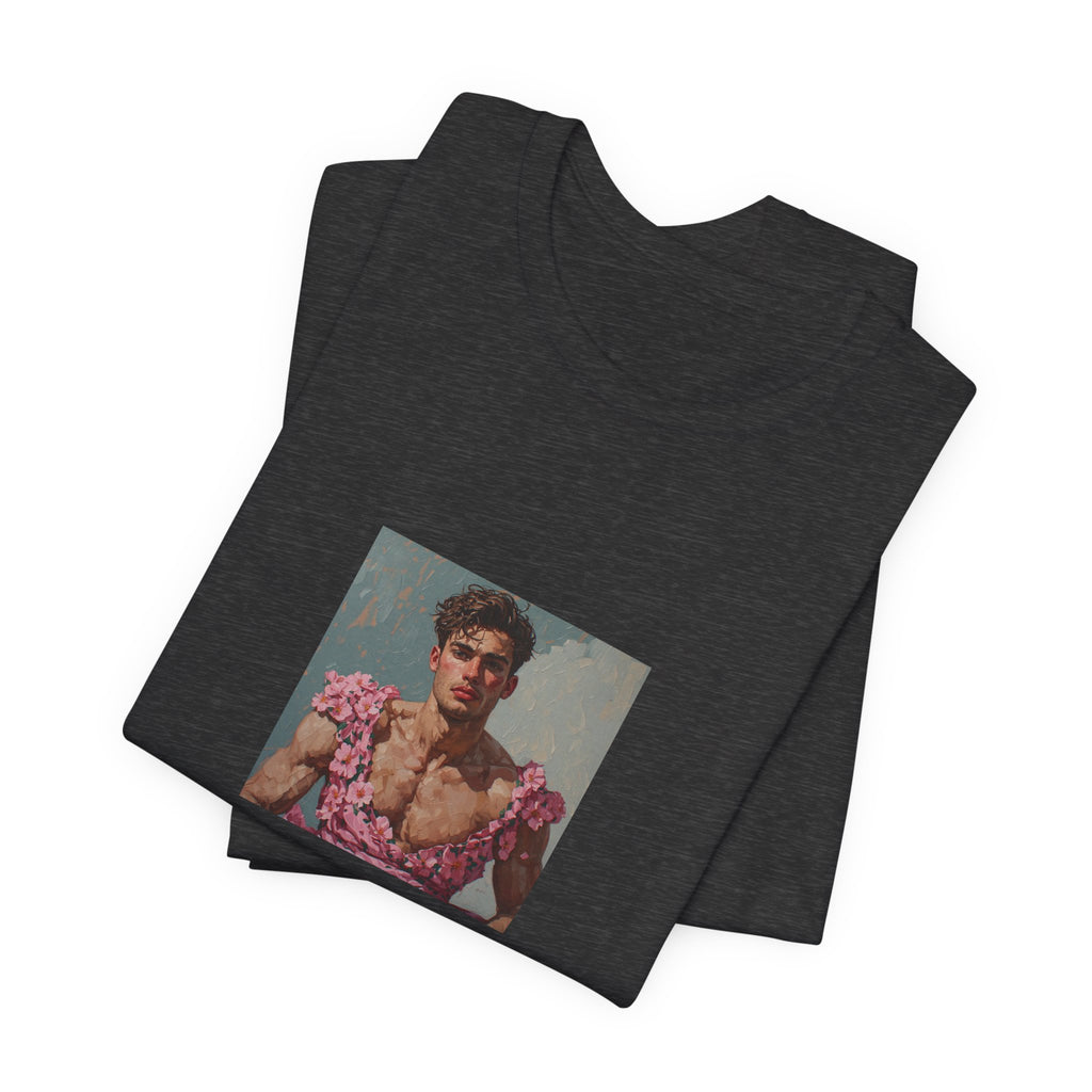 Man In Pink Dress T-shirt