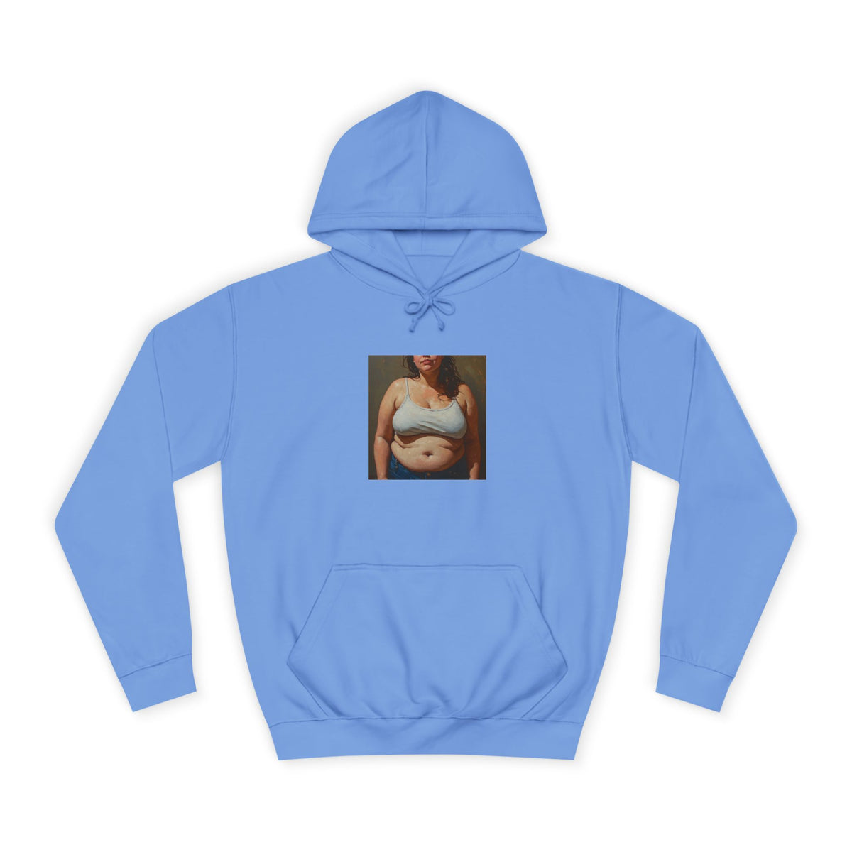 Woman In Jeans Hoodie