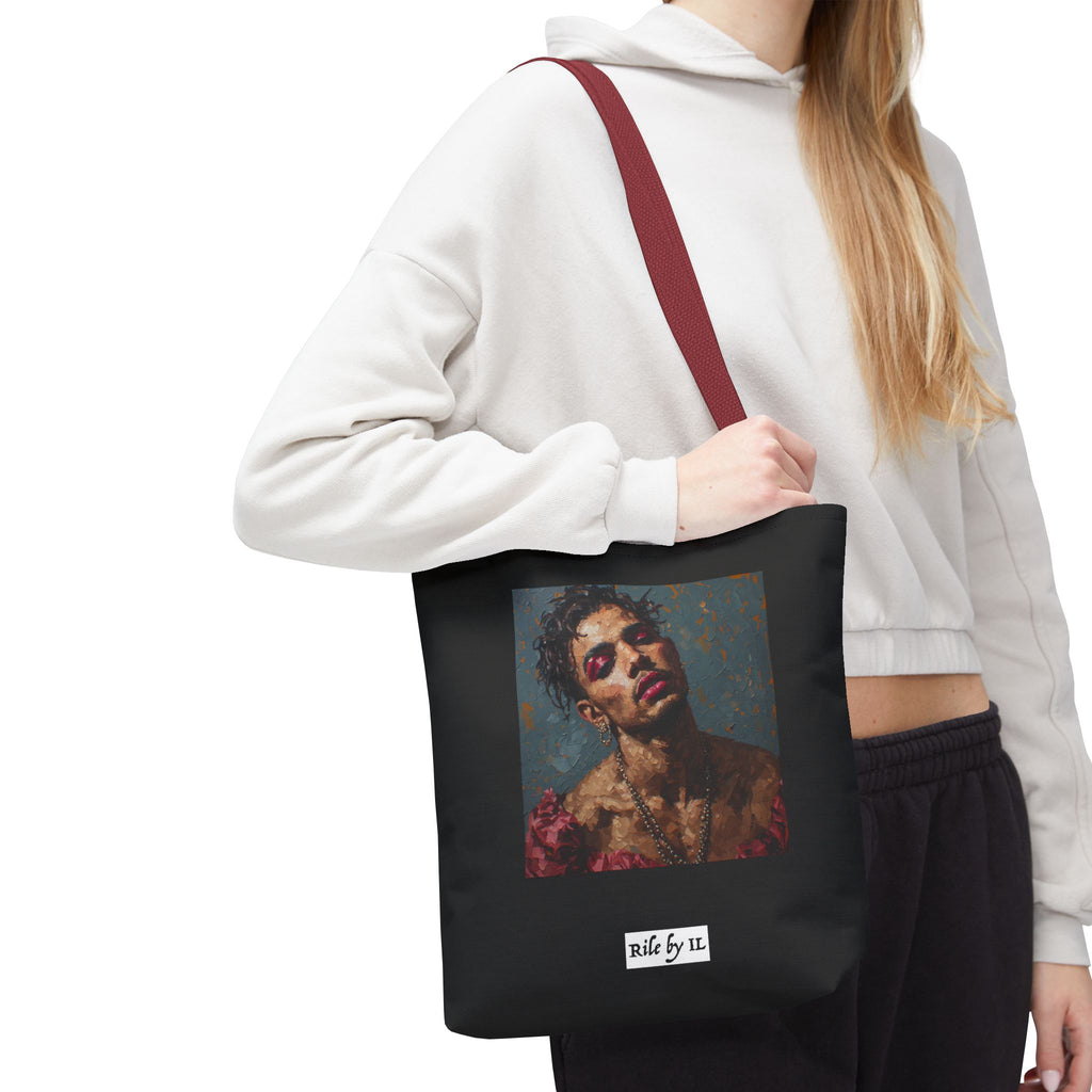 Man w/ Pink Eyeshadow Tote Bag