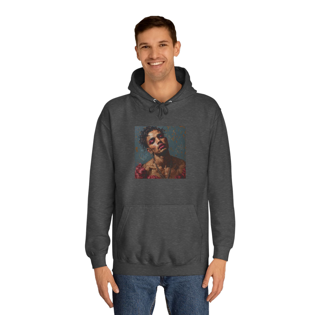Man w/ Pink Eye Shadow Hoodie