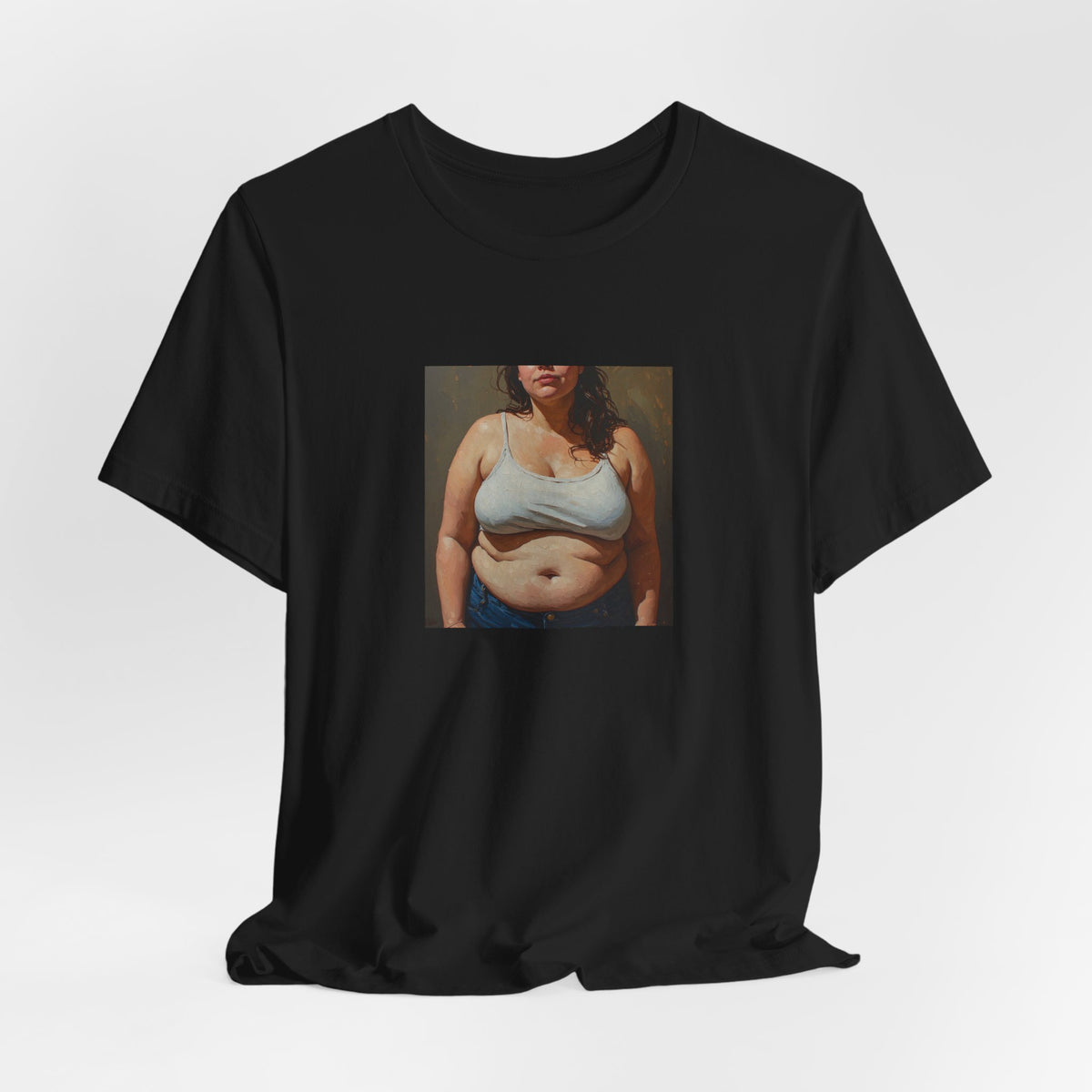 Woman In Jeans T-Shirt