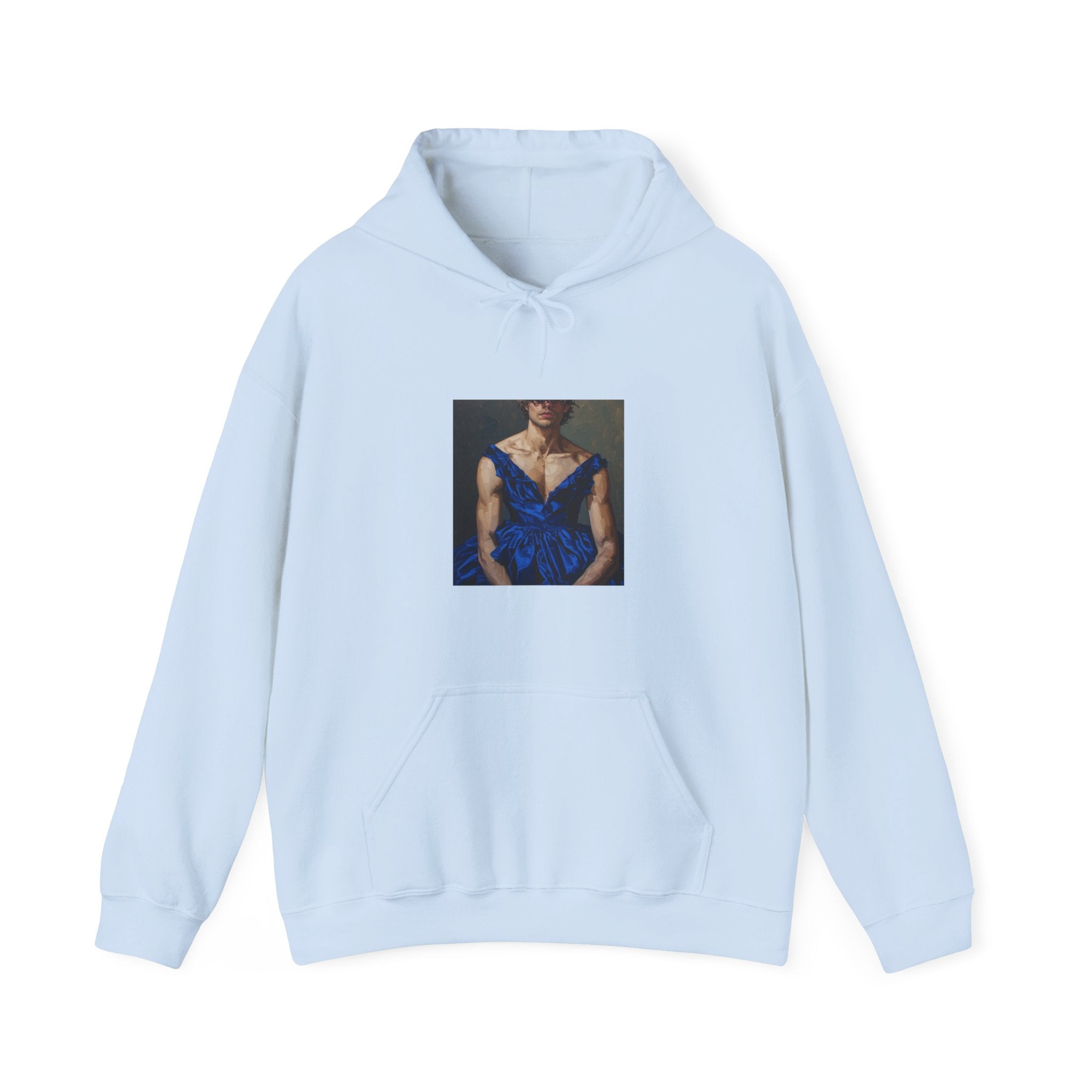 Man In Blue Dress Hoodie