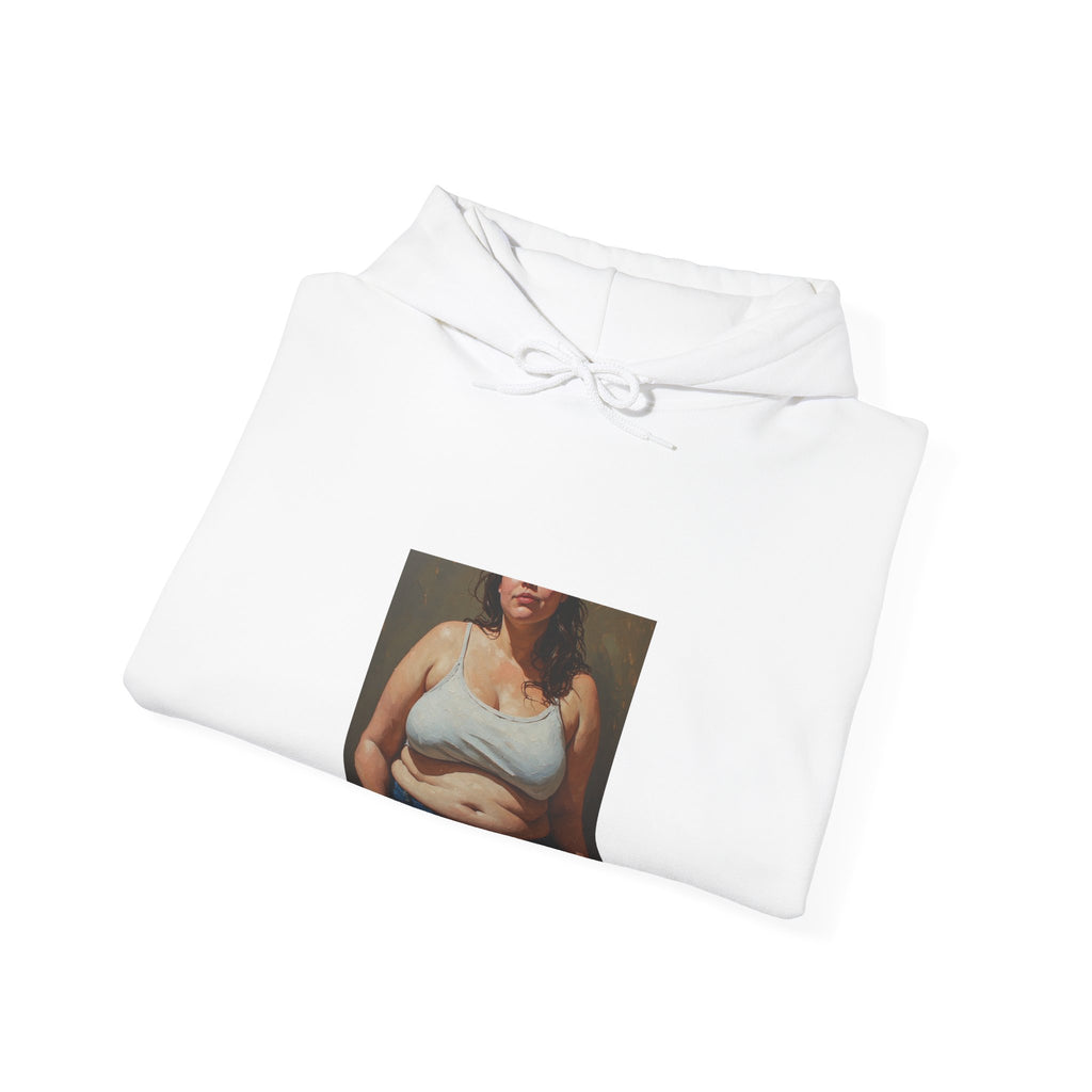 Woman In Jeans Hoodie