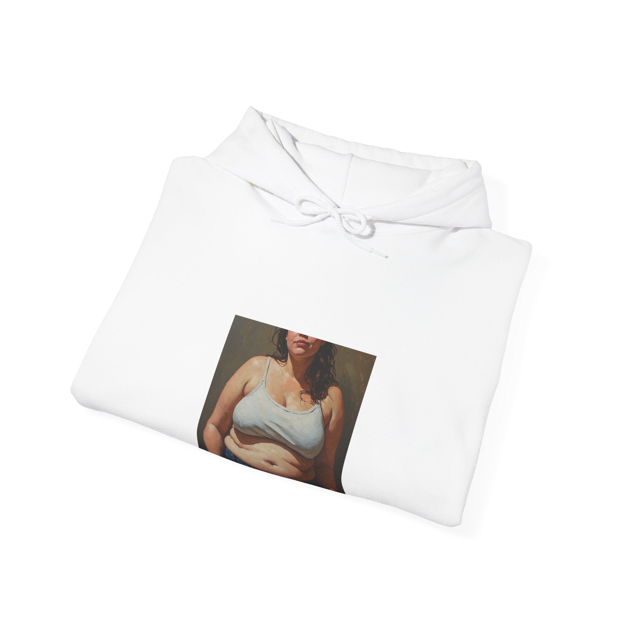 Woman In Jeans Hoodie