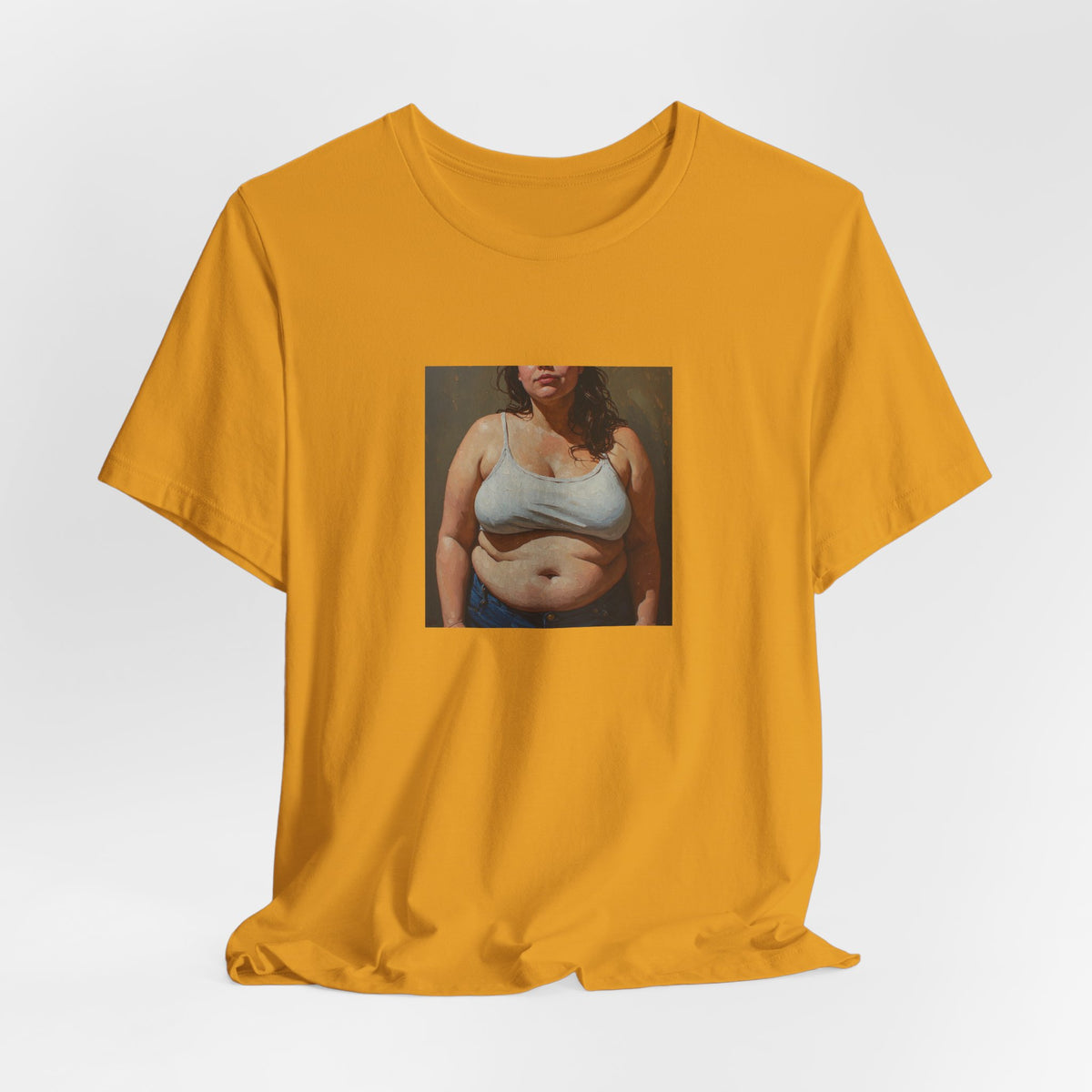 Woman In Jeans T-Shirt