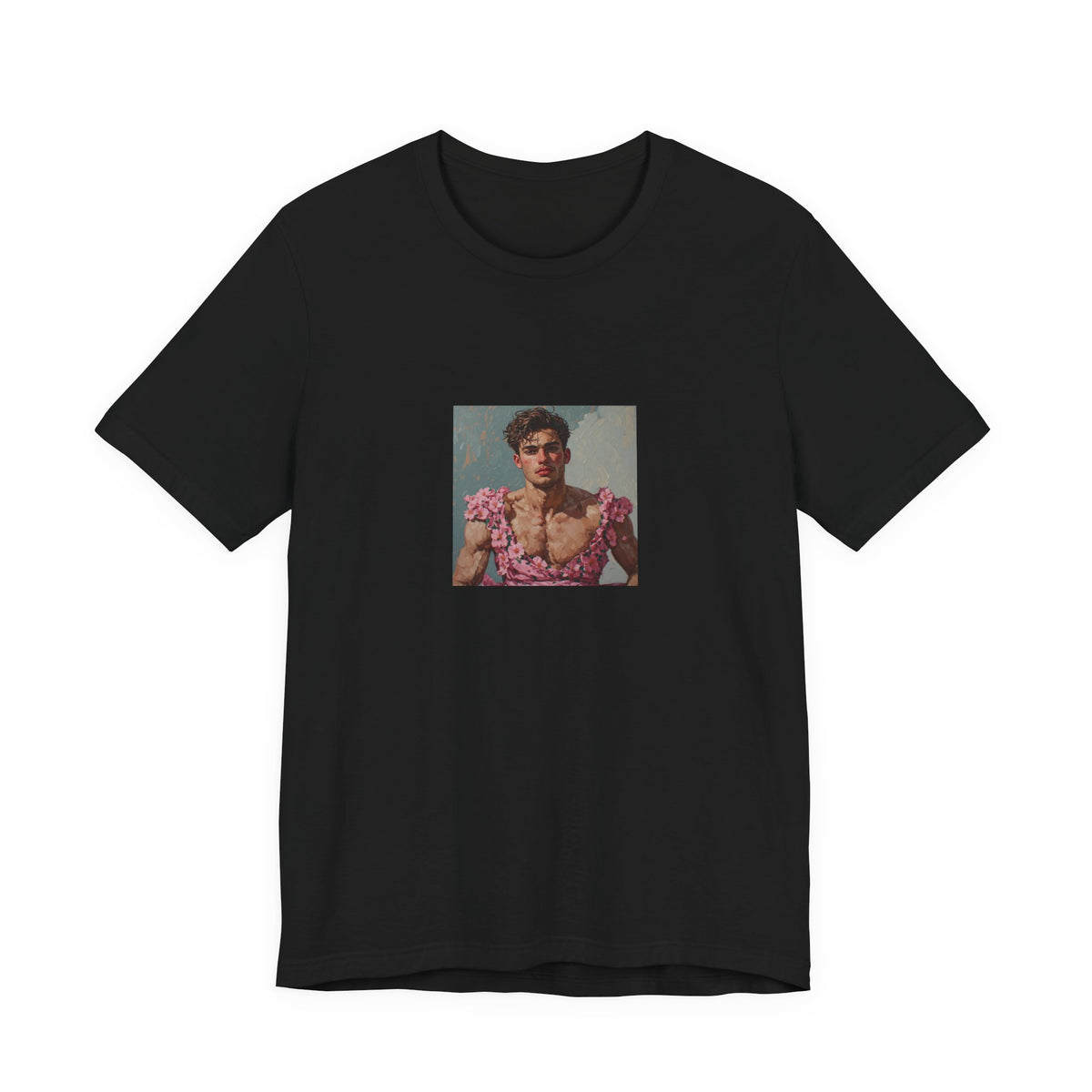 Man In Pink Dress T-shirt