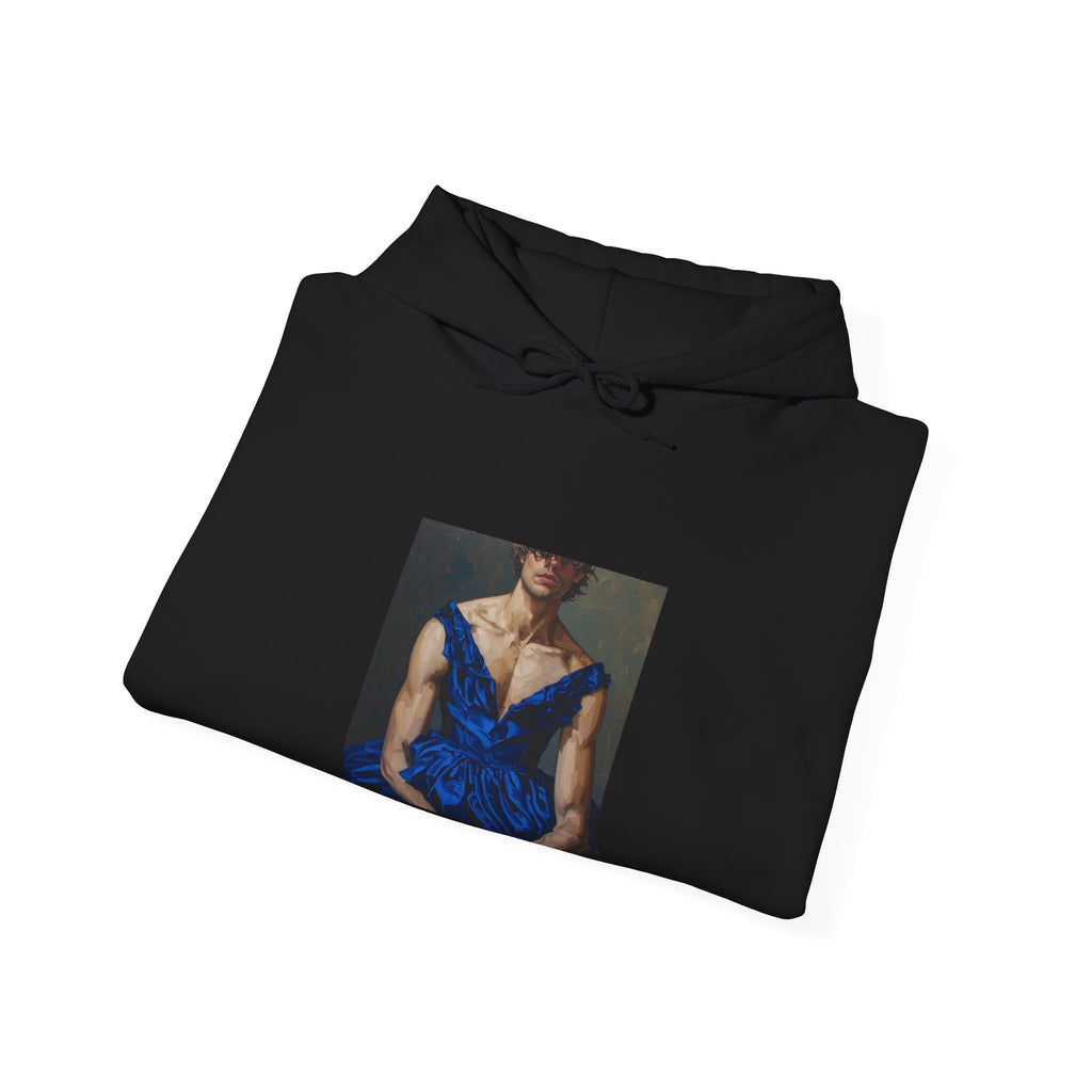 Man In Blue Dress Hoodie
