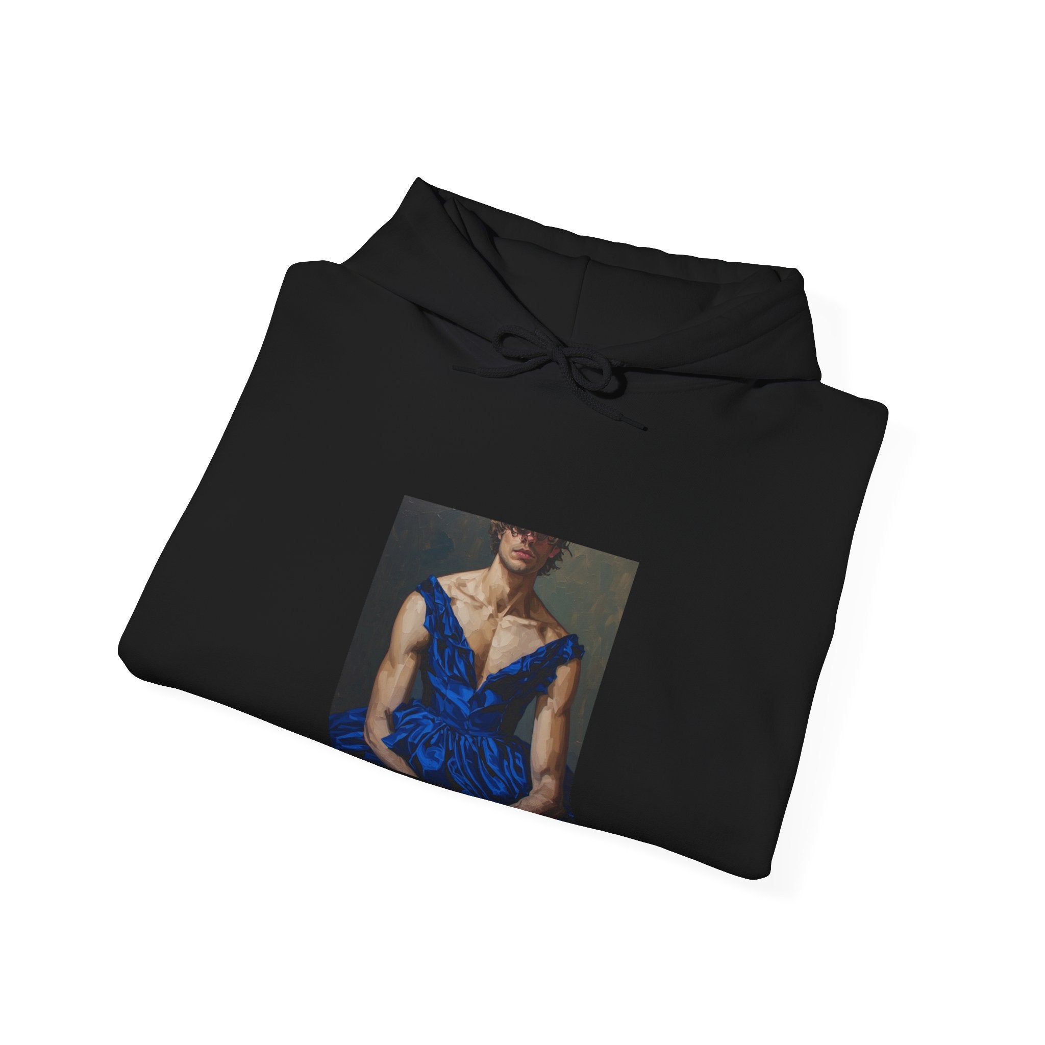Man In Blue Dress Hoodie