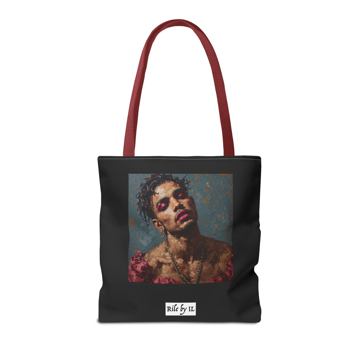 Man w/ Pink Eyeshadow Tote Bag