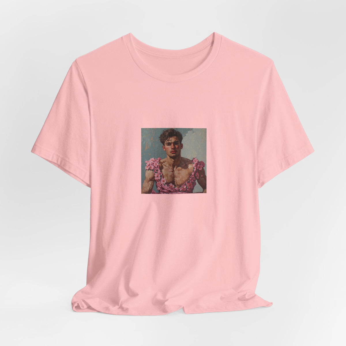 Man In Pink Dress T-shirt
