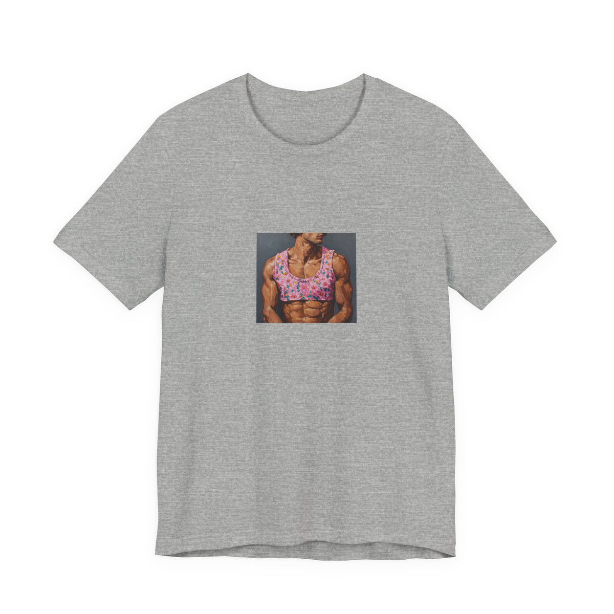 Man w/ Pink Crop Top T-shirt