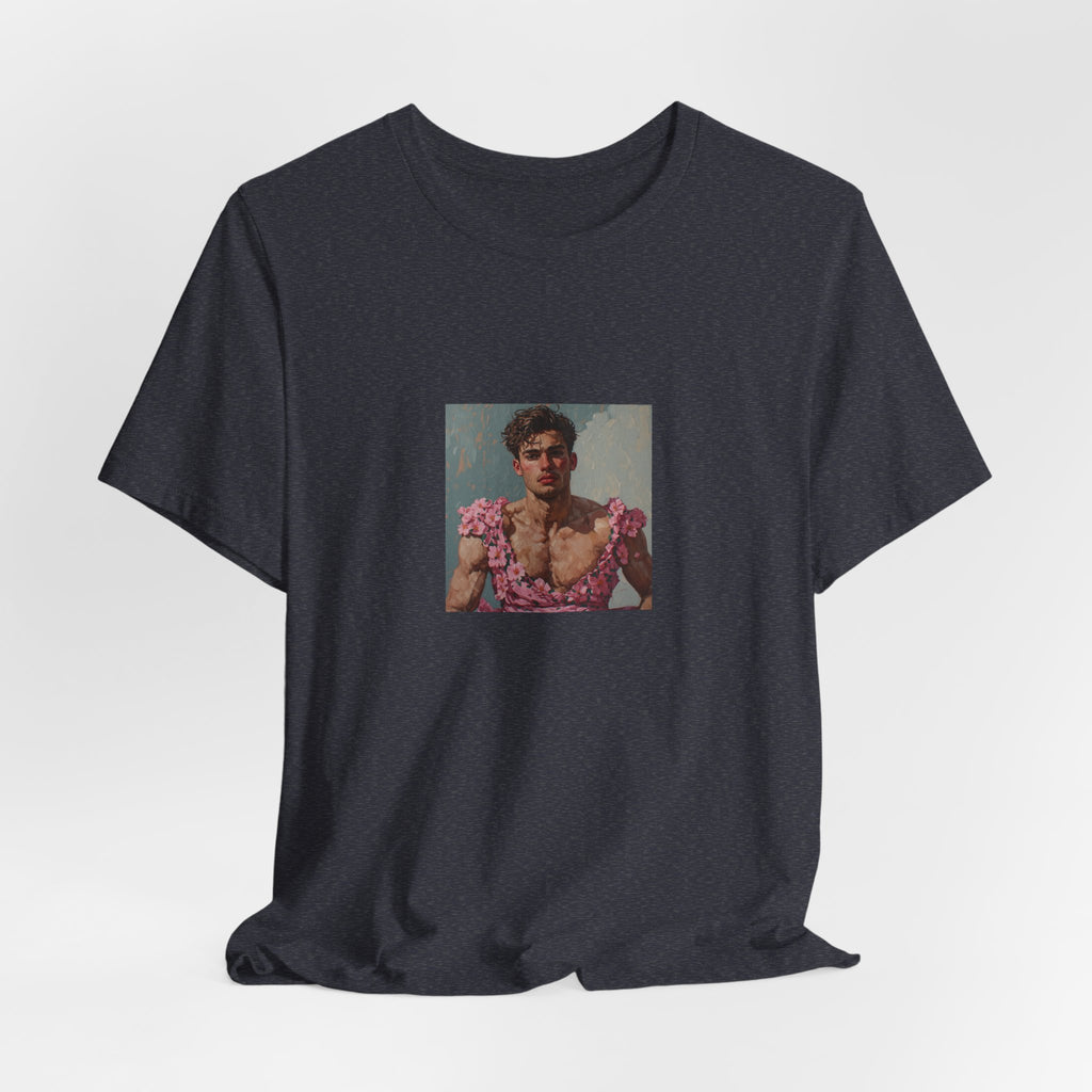 Man In Pink Dress T-shirt