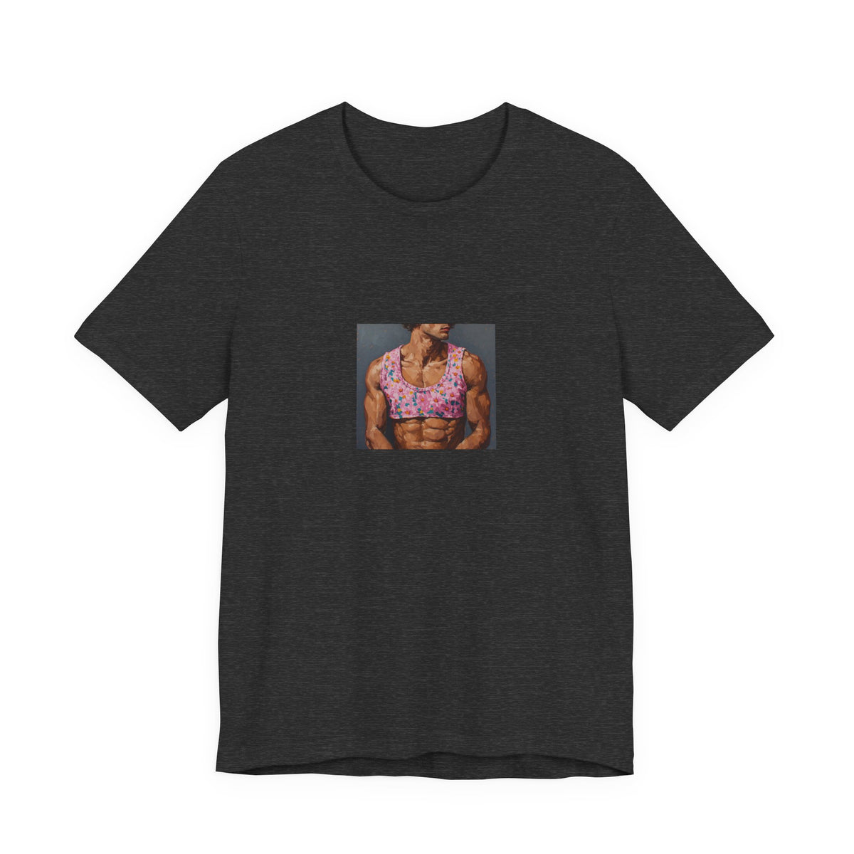 Man w/ Pink Crop Top T-shirt