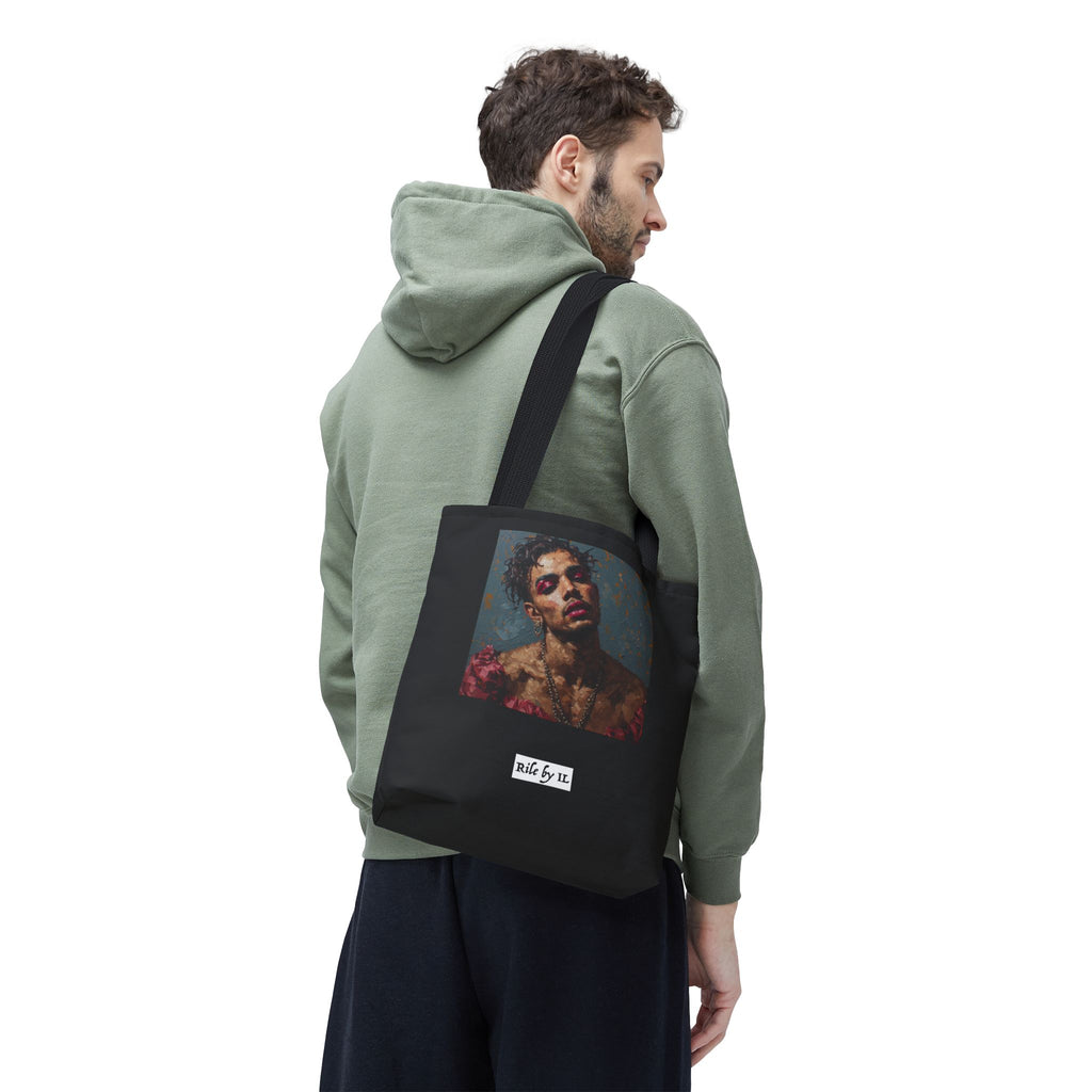 Man w/ Pink Eyeshadow Tote Bag