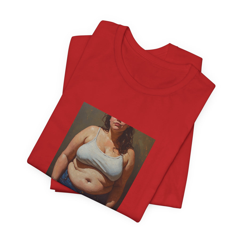 Woman In Jeans T-Shirt