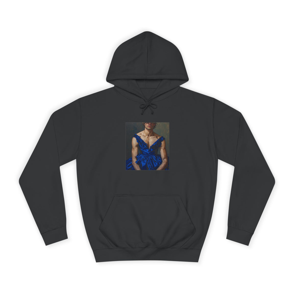 Man In Blue Dress Hoodie