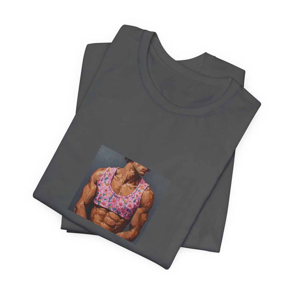 Man w/ Pink Crop Top T-shirt