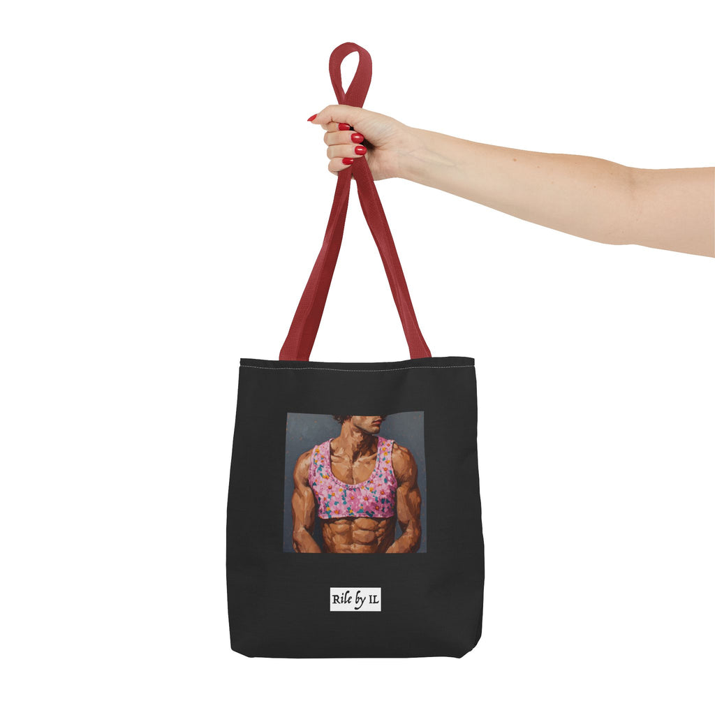 Man In Pink Crop Top Tote Bag