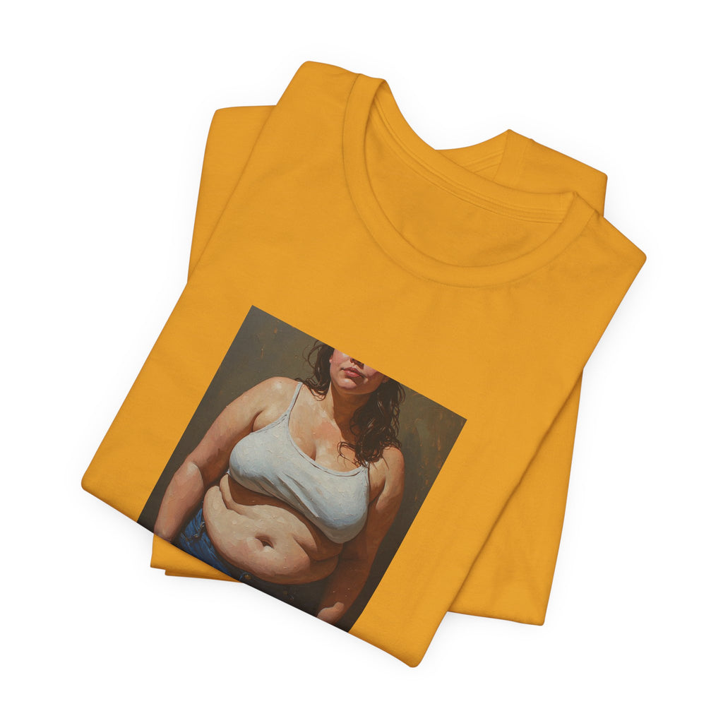 Woman In Jeans T-Shirt