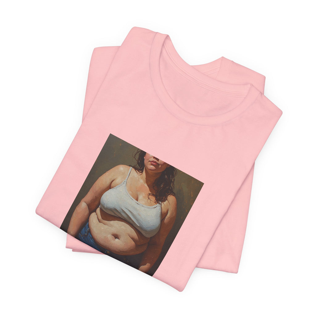 Woman In Jeans T-Shirt