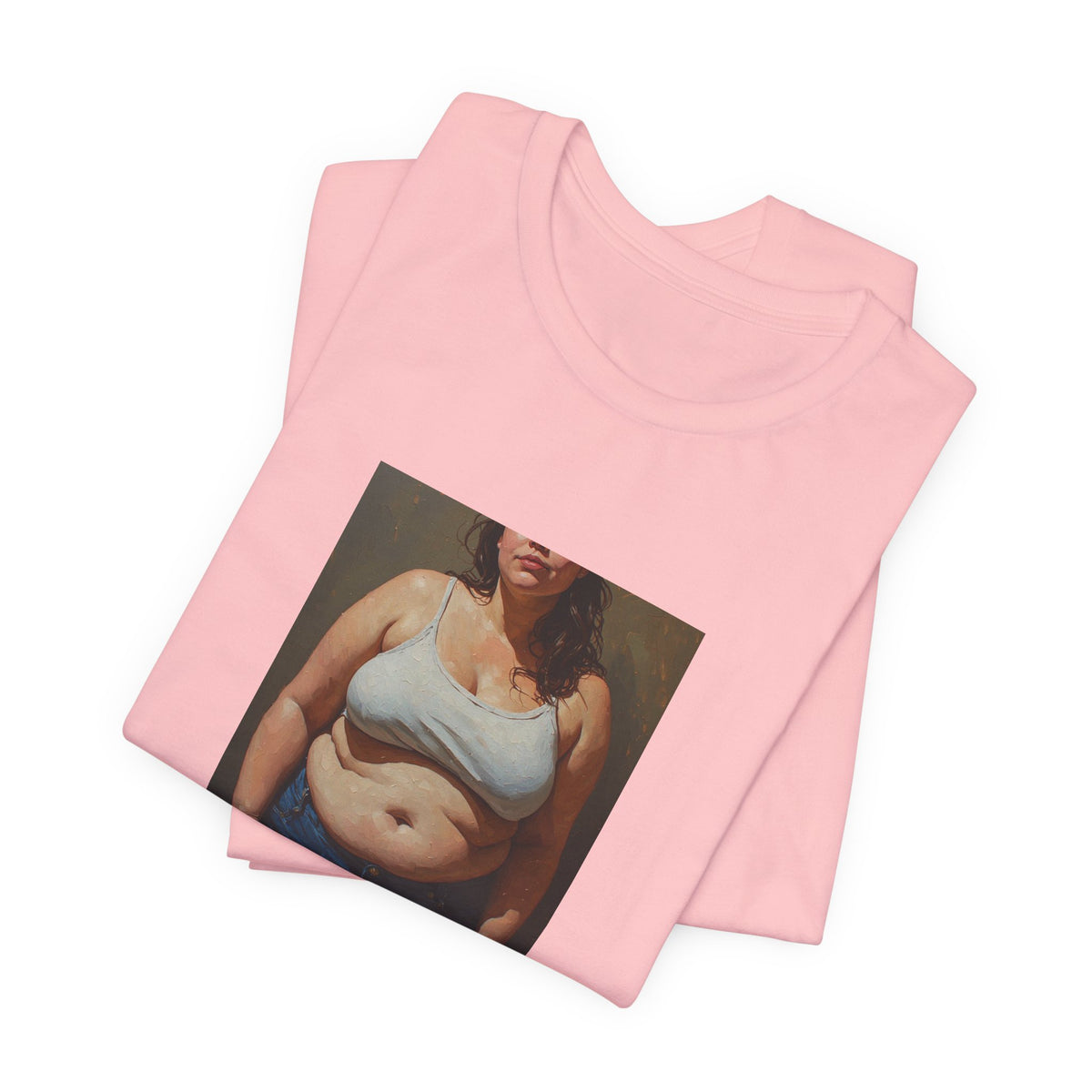 Woman In Jeans T-Shirt