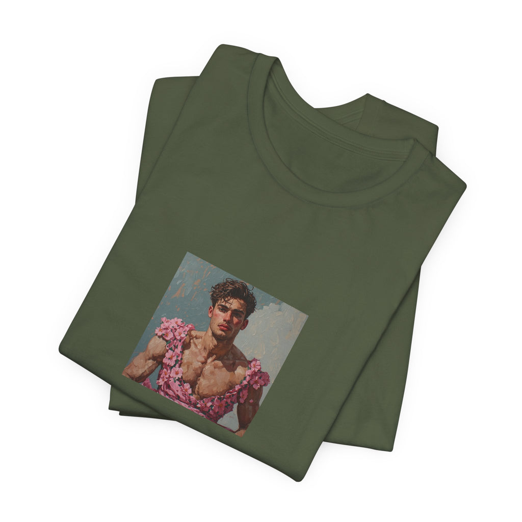 Man In Pink Dress T-shirt