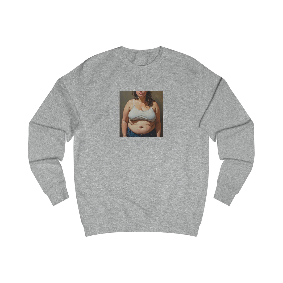 Woman In Jeans Sweatshirt