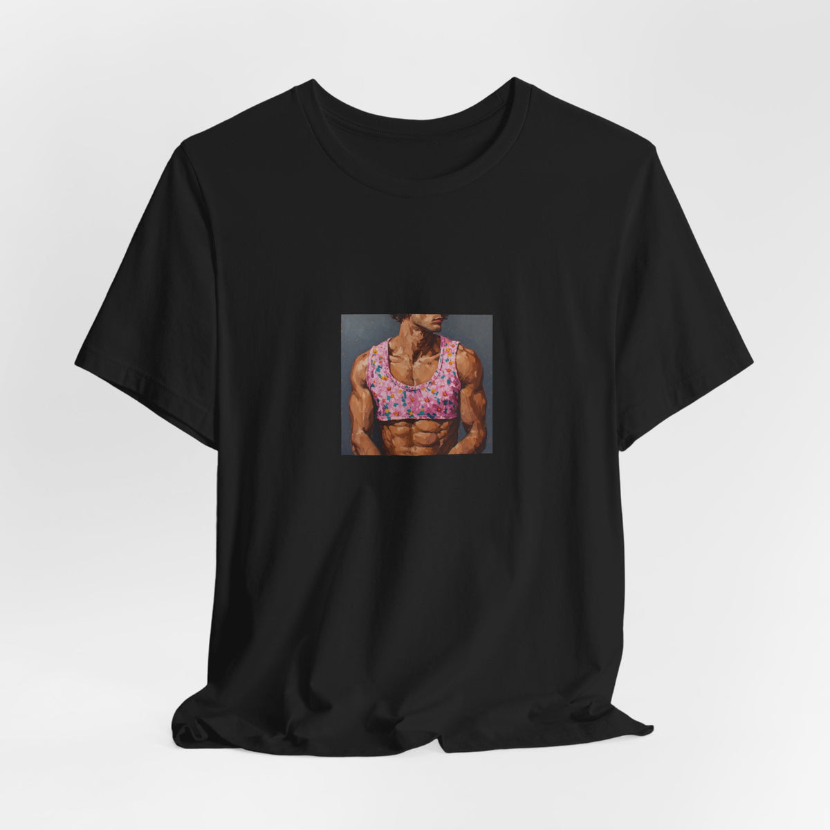 Man w/ Pink Crop Top T-shirt