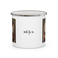 Woman In Jeans Camping Enamel Cup