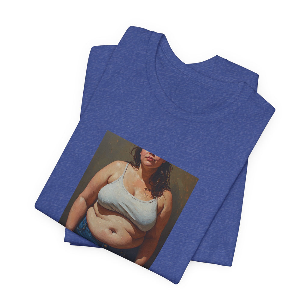 Woman In Jeans T-Shirt