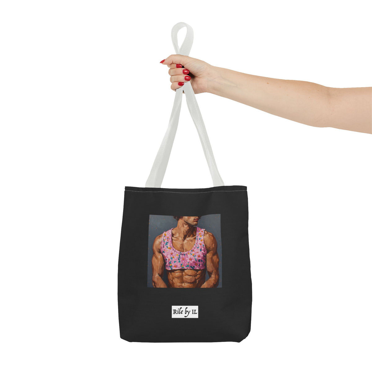 Man In Pink Crop Top Tote Bag