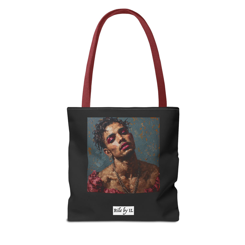 Man w/ Pink Eyeshadow Tote Bag