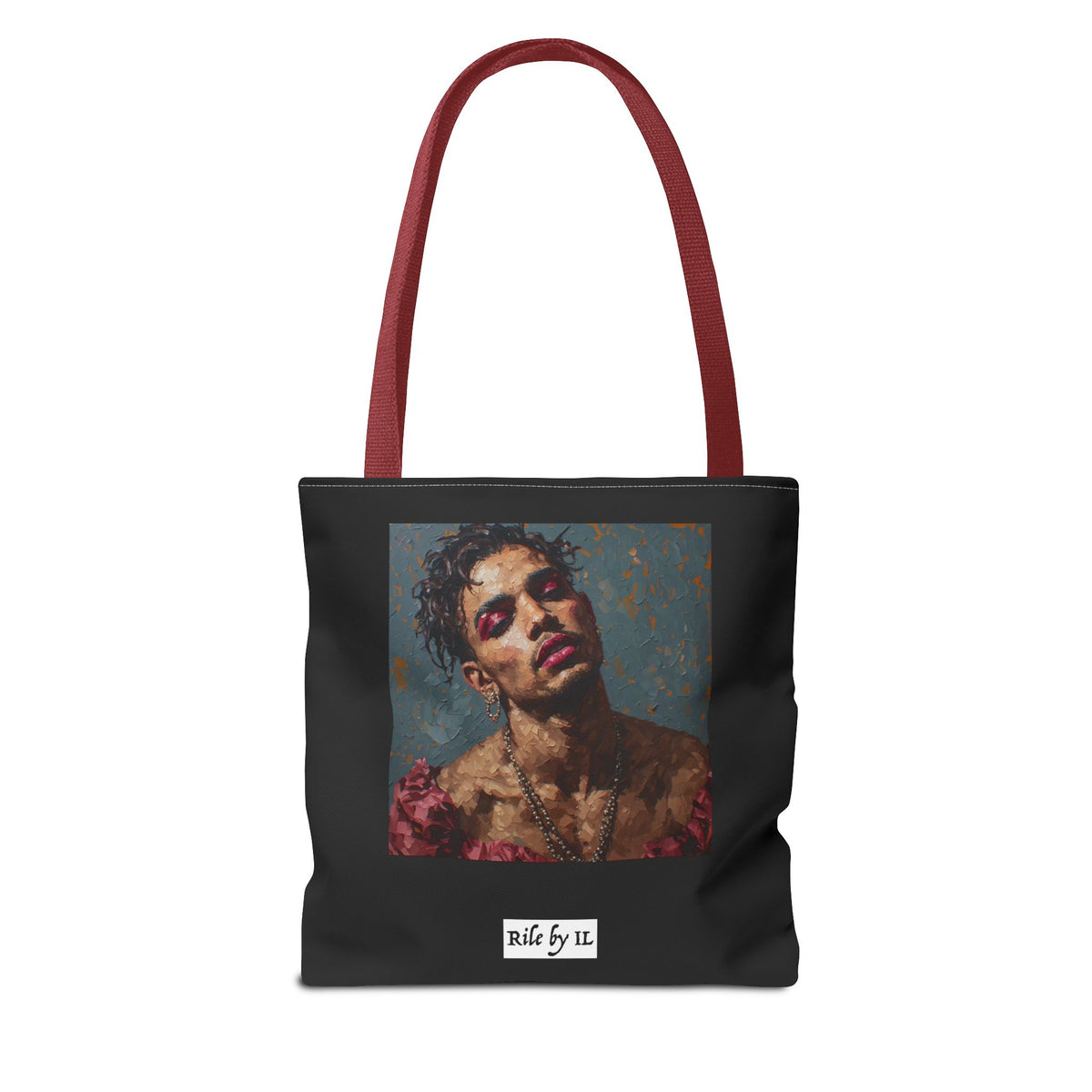 Man w/ Pink Eyeshadow Tote Bag