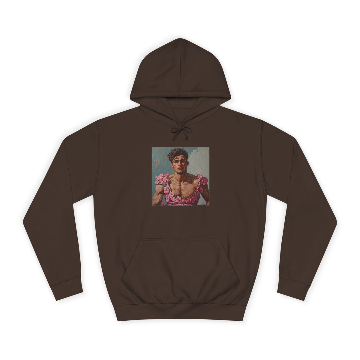 Man In Pink Dress Hoodie
