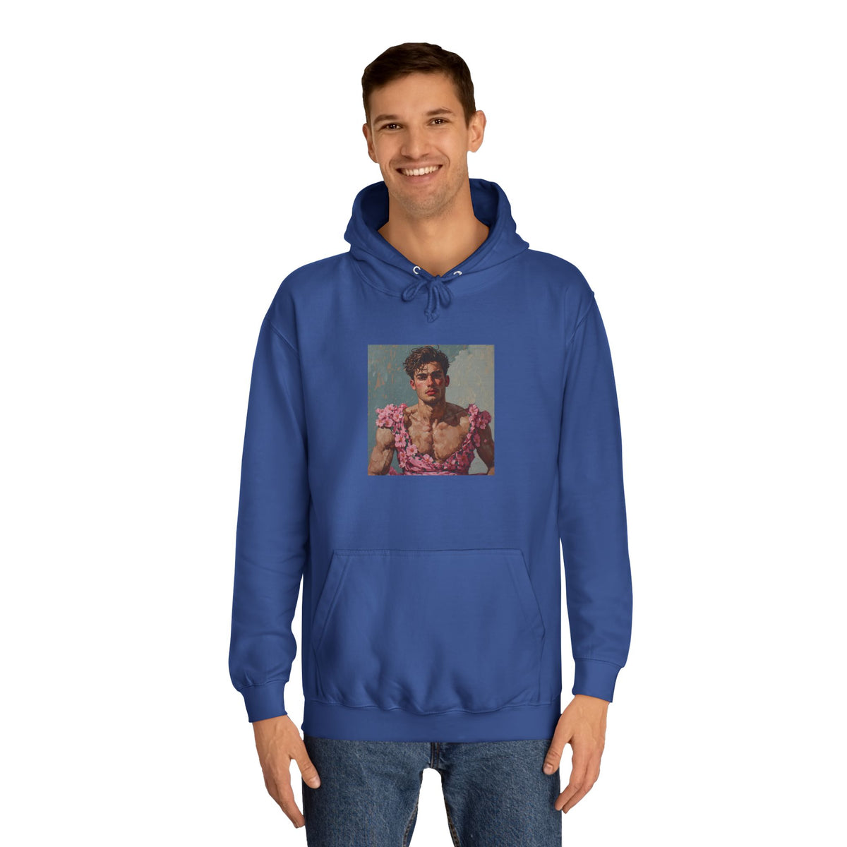 Man In Pink Dress Hoodie