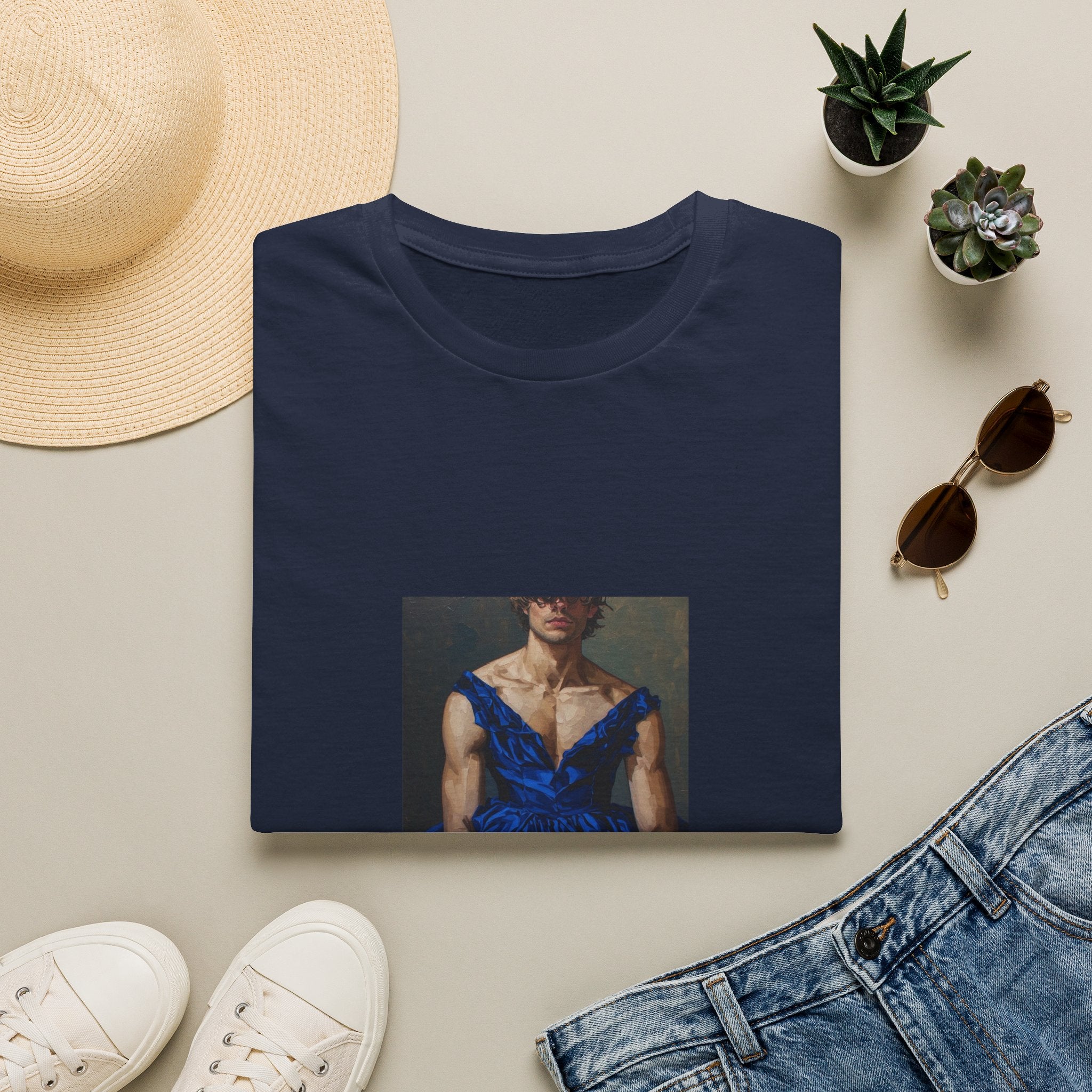 Man In Blue Dress T-shirt