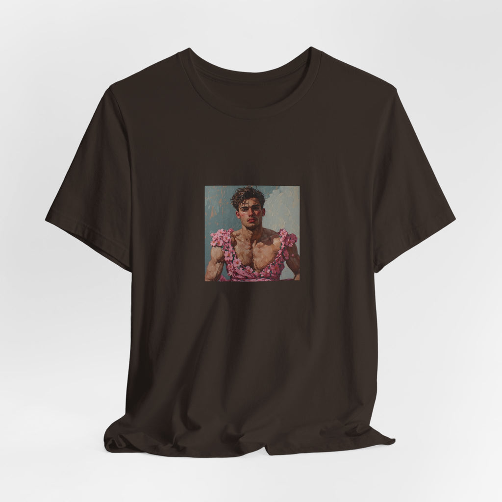Man In Pink Dress T-shirt