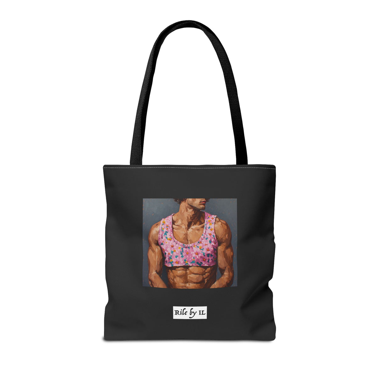 Man In Pink Crop Top Tote Bag