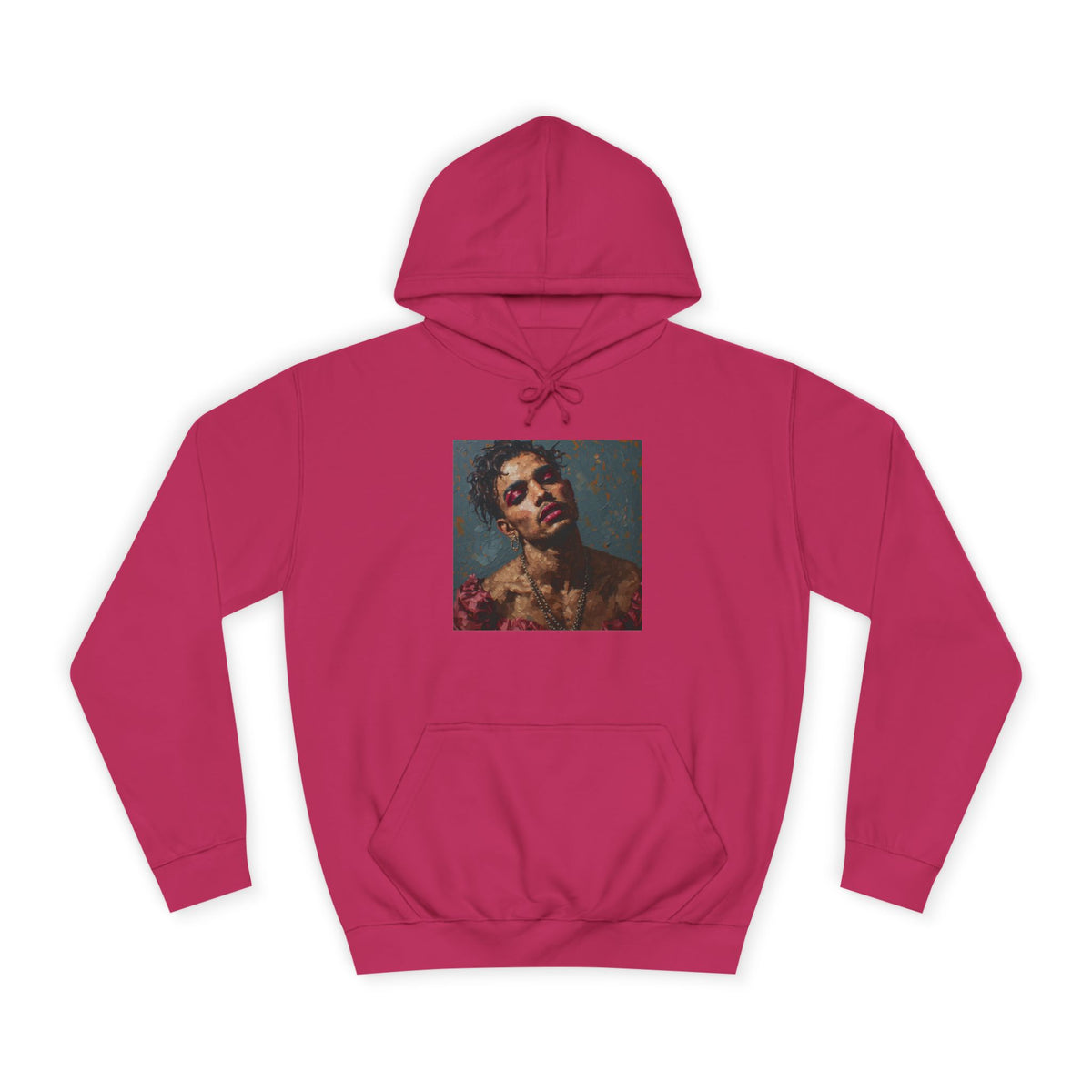 Man w/ Pink Eye Shadow Hoodie