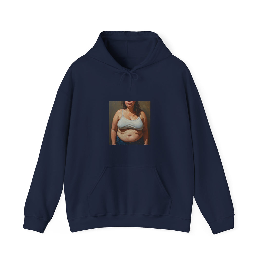 Woman In Jeans Hoodie