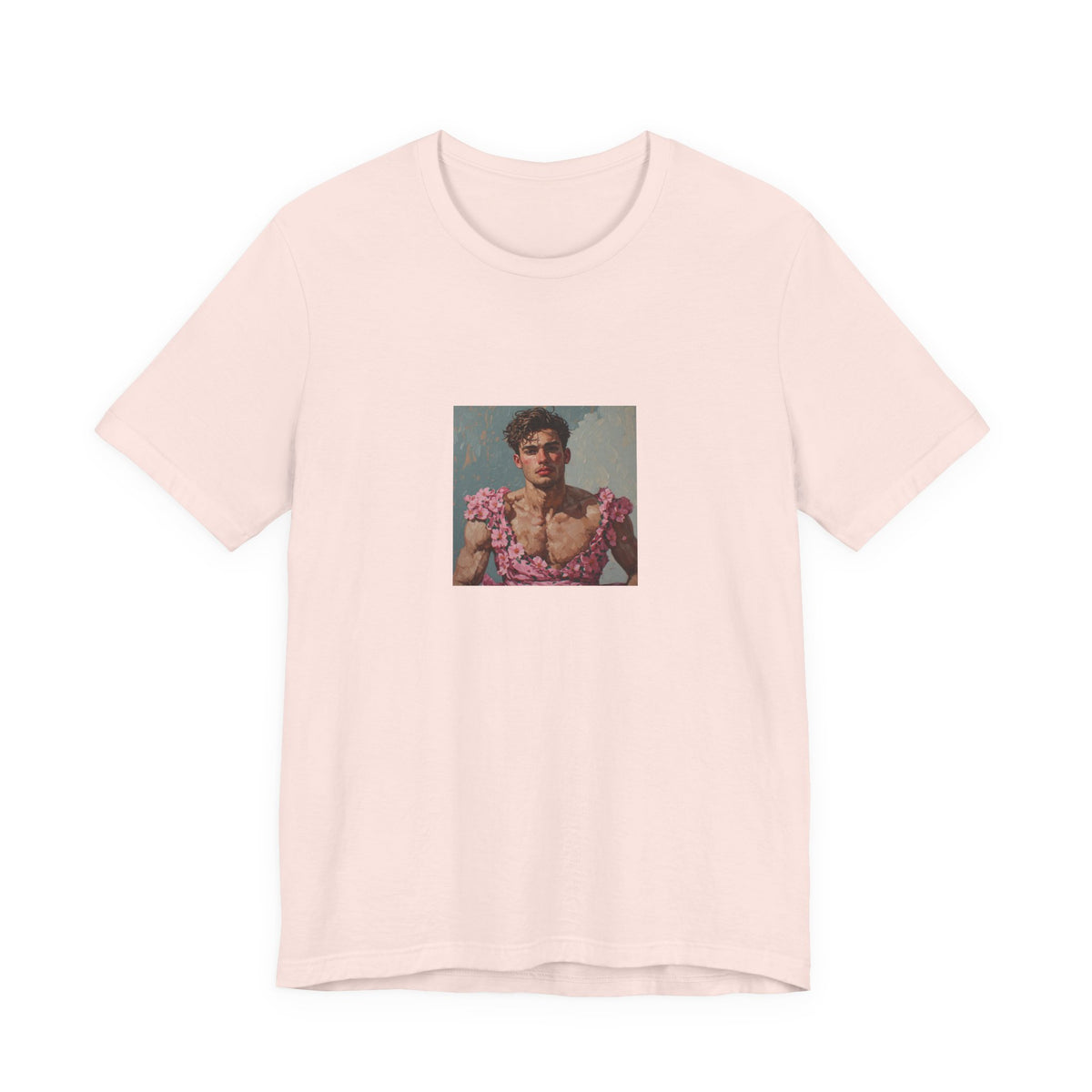 Man In Pink Dress T-shirt
