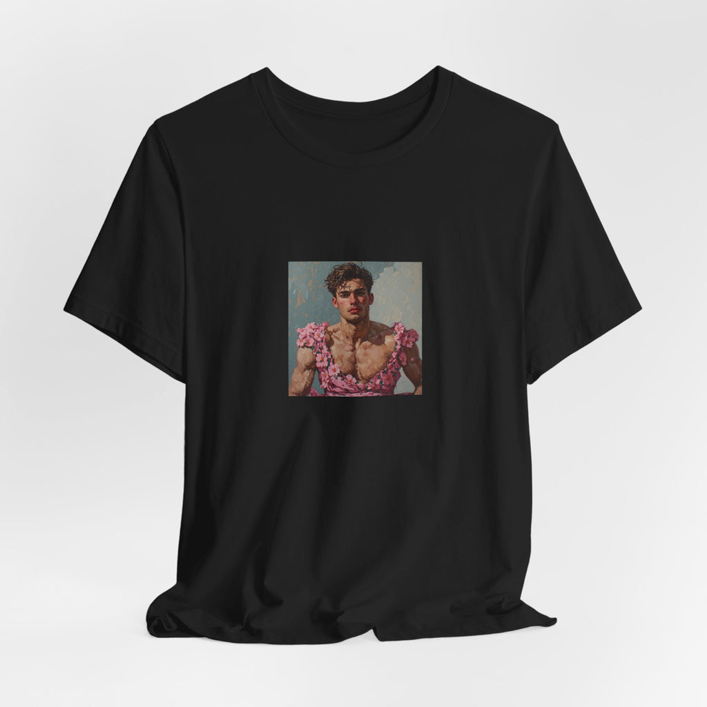 Man In Pink Dress T-shirt