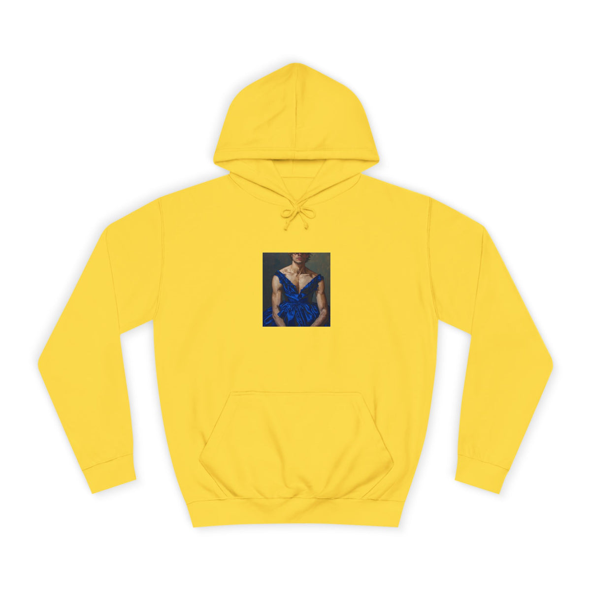 Man In Blue Dress Hoodie