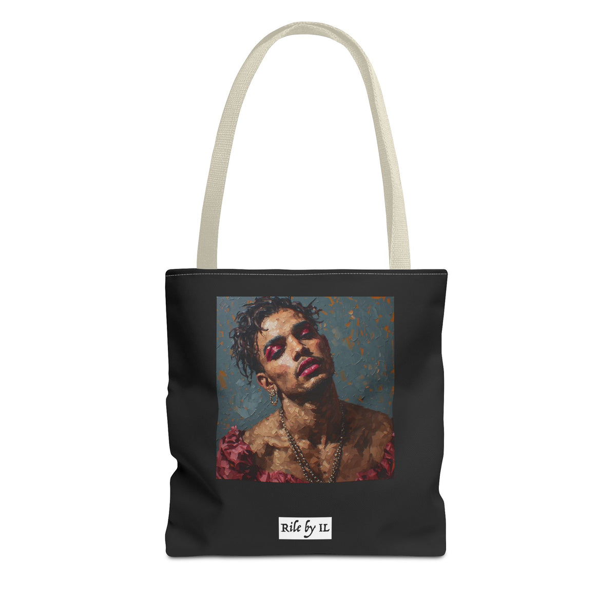 Man w/ Pink Eyeshadow Tote Bag