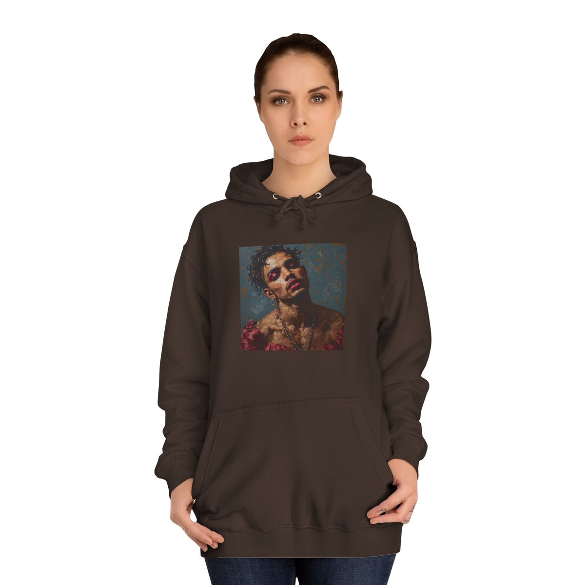 Man w/ Pink Eye Shadow Hoodie