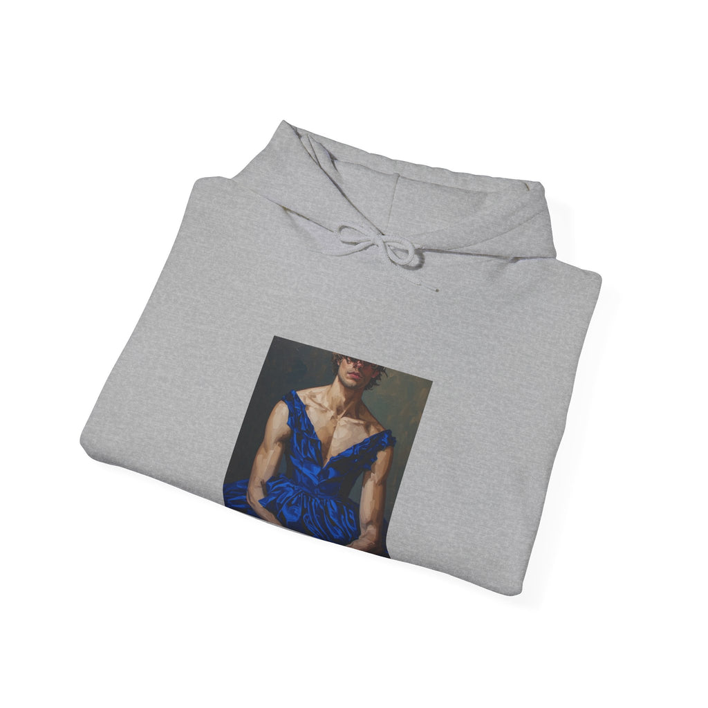Man In Blue Dress Hoodie