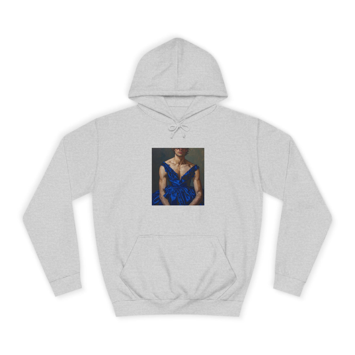 Man In Blue Dress Hoodie